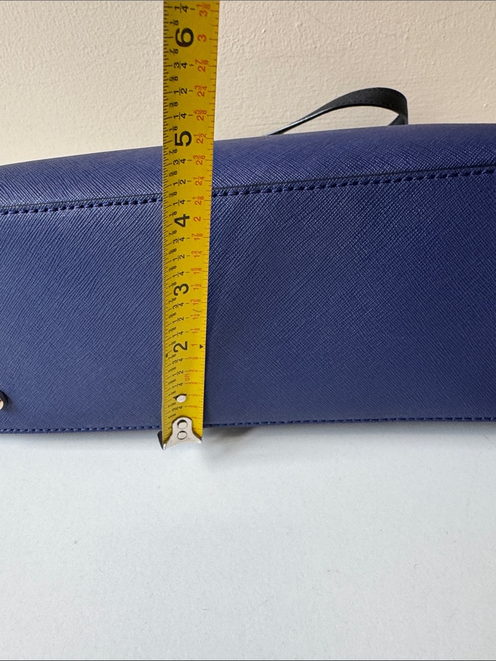 kate Spade Two-Tone Black and Blue Dome Satchel Bag - Picture 8 of 13